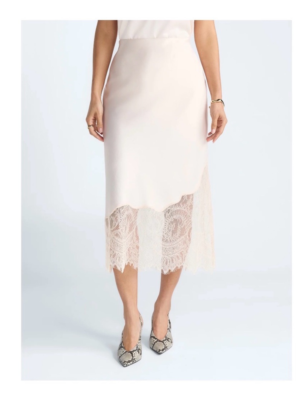 Devil Wears Prada Scoop Collection Women’s Maxi Lace Skirt - Picture 1 of 3